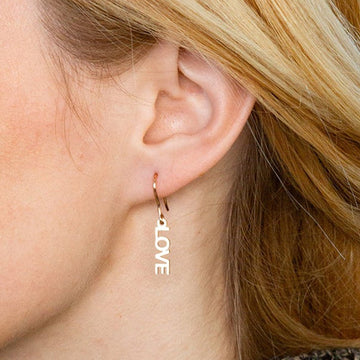 Dangling Name Earrings