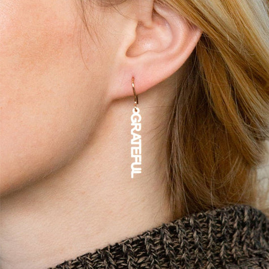 Dangling Name Earrings