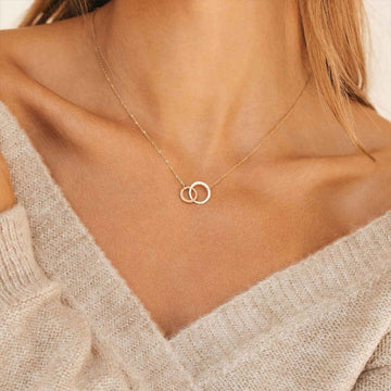 Double Moon Necklace