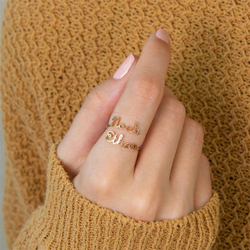 Double Name Ring