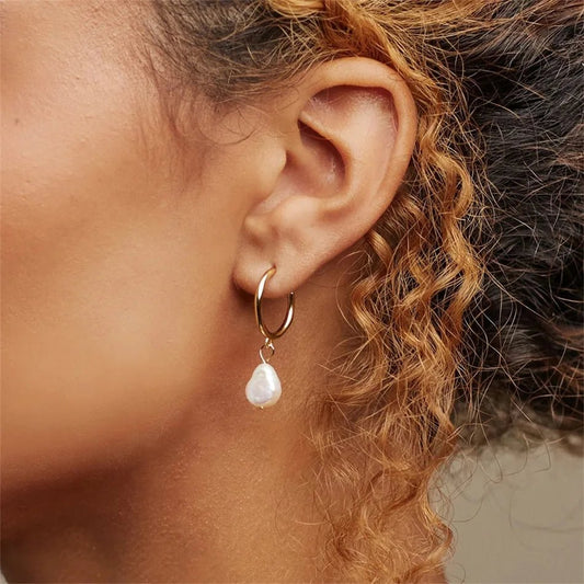 Freshwater Pearl Pendant Earrings