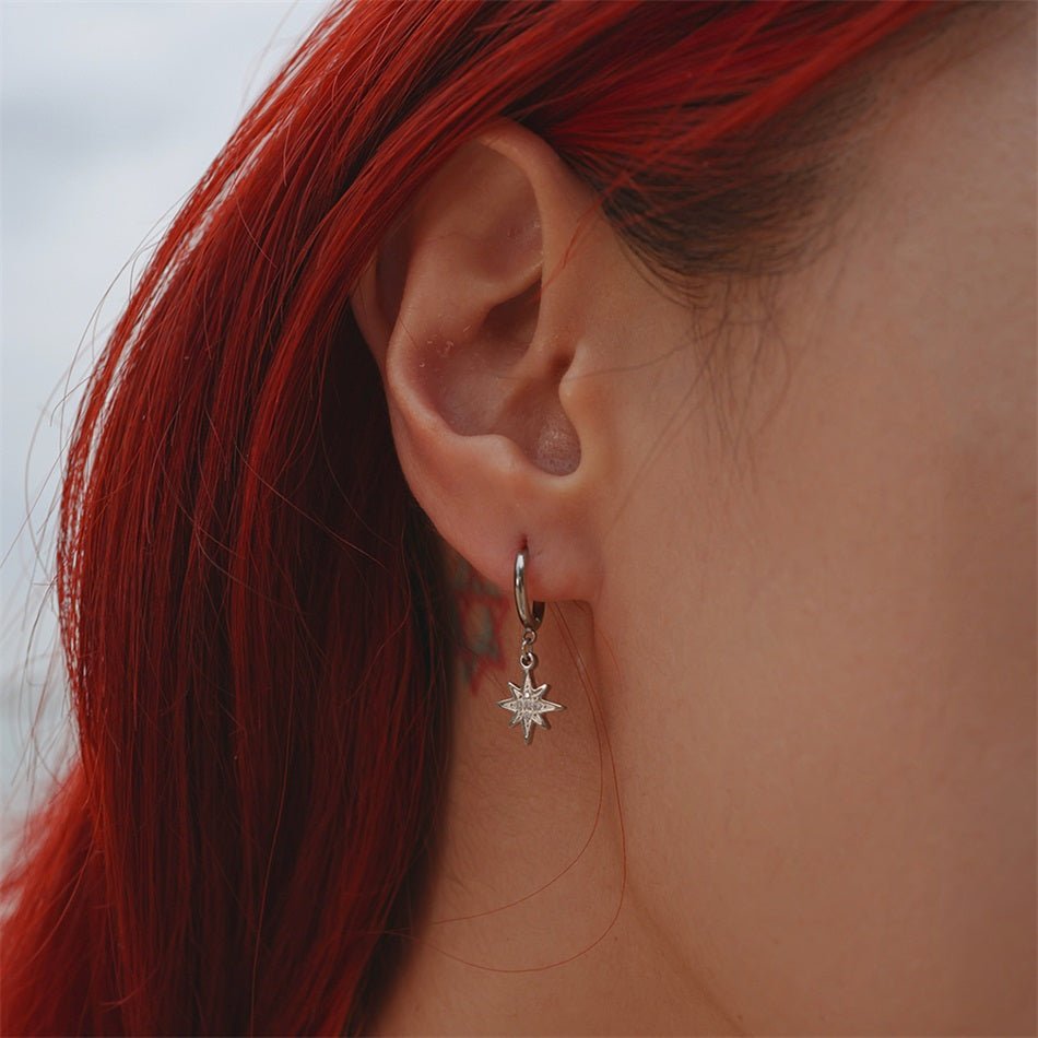 Moon and Star Earrings - Brilini