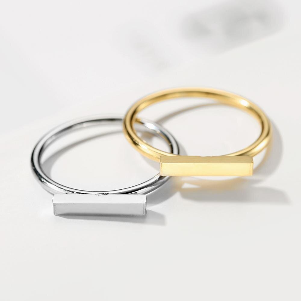 Rectangular Minimal Ring - Brilini