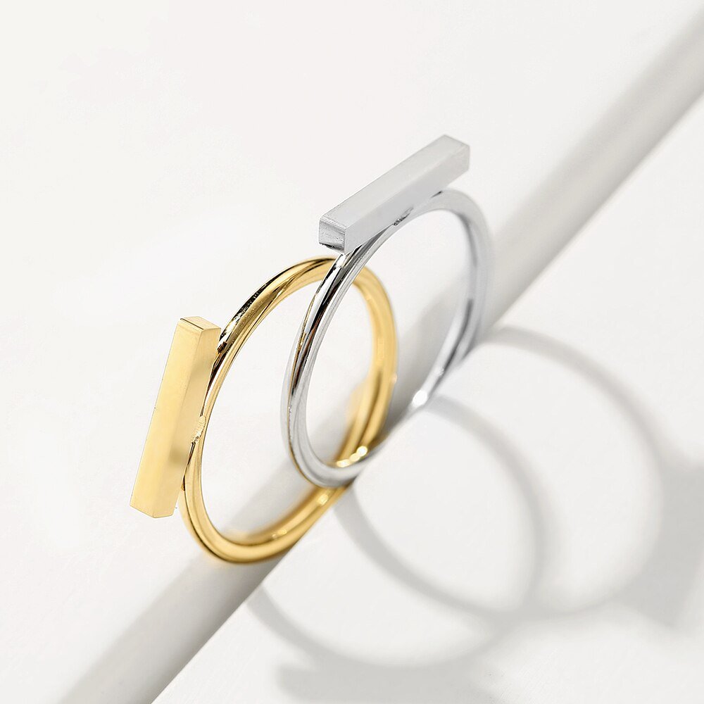 Rectangular Minimal Ring - Brilini