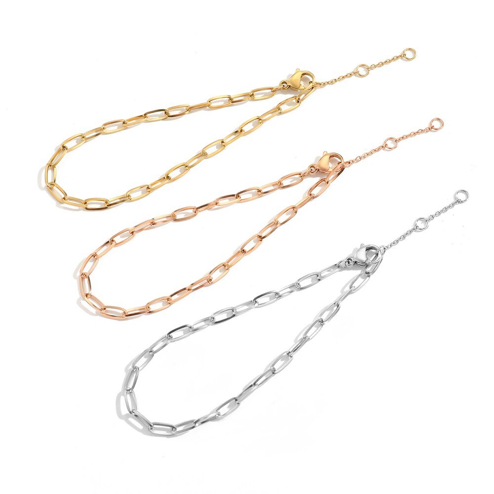 Small Paperclip Link Bracelet - Brilini