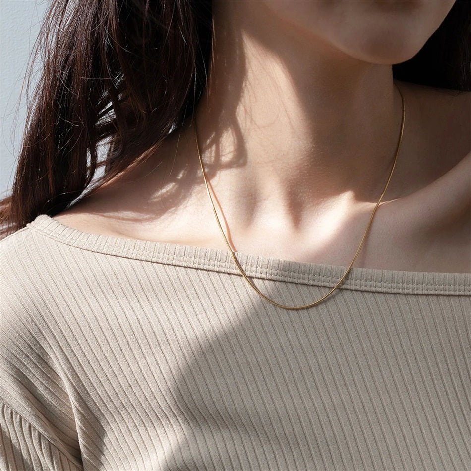 Snake Chain Necklace - Brilini