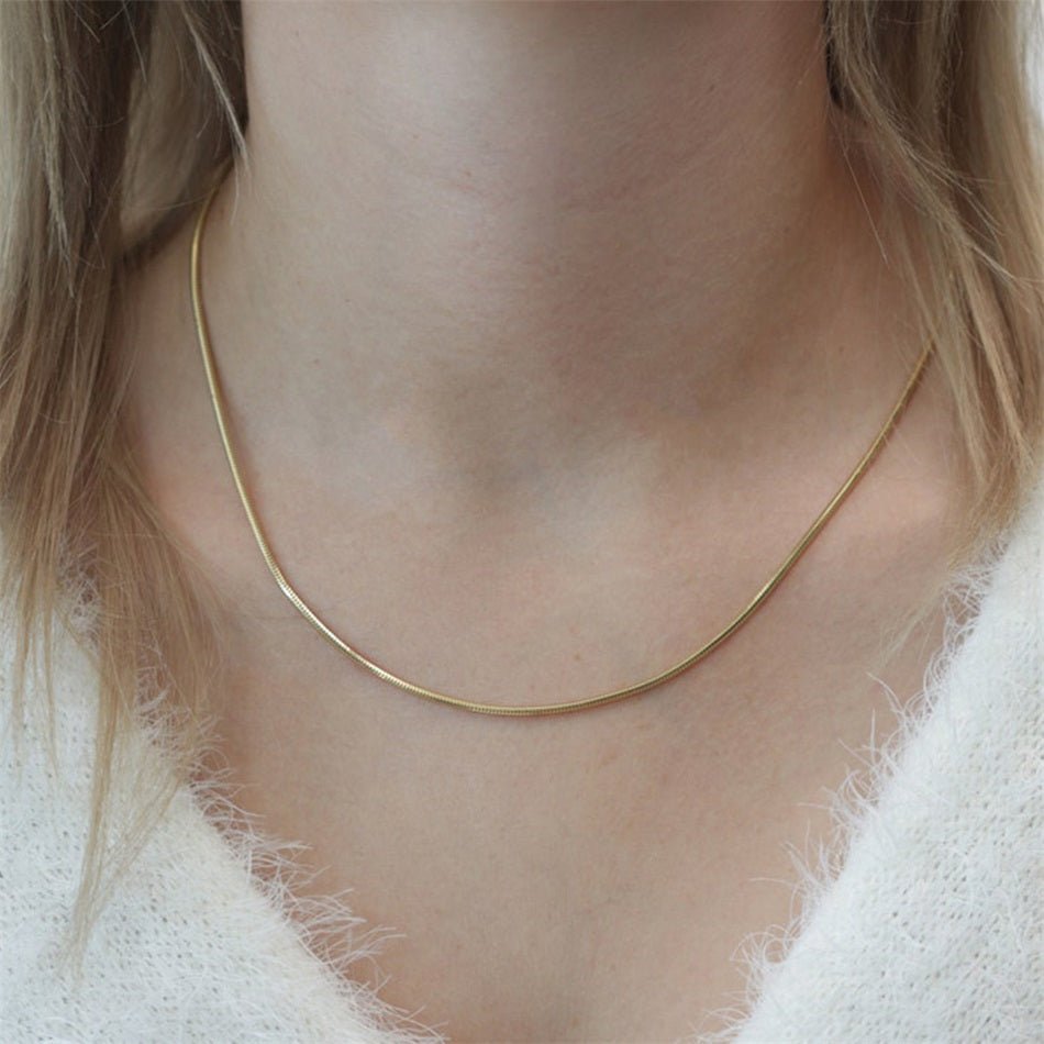 Snake Chain Necklace - Brilini