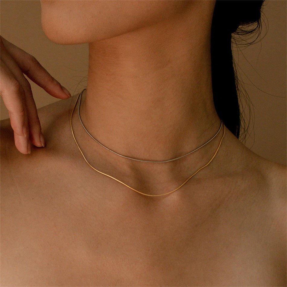 Snake Chain Necklace - Brilini